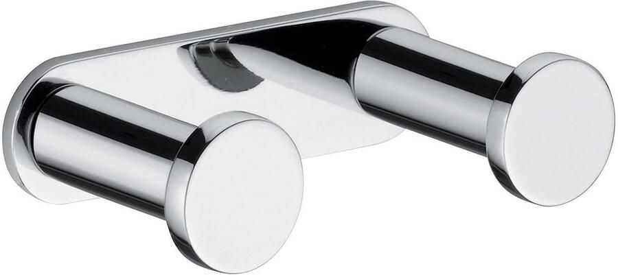 Ibenzoa Stijlvolle dubbele kapstok van messing voor wandmontage met schroeven