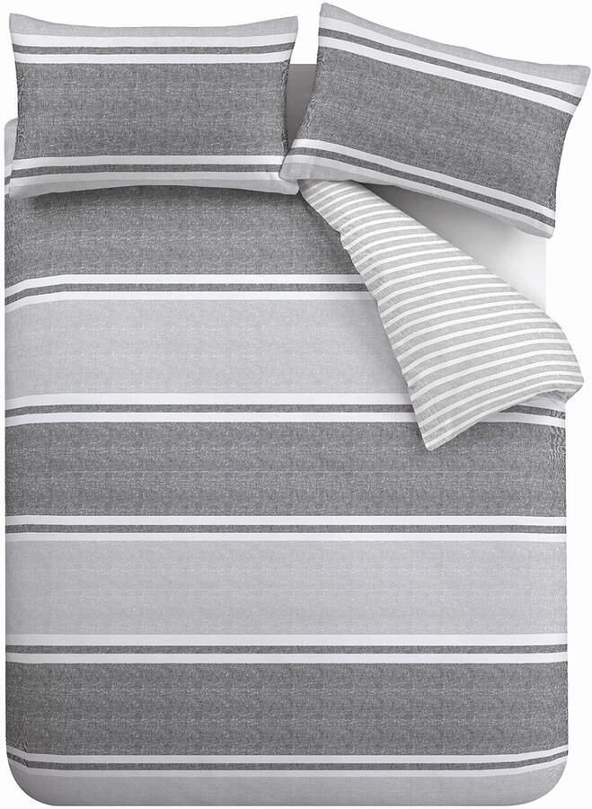 Ibenzoa Stijlvolle en comfortabele antracietgrijze beddengoedset voor eenpersoonsbed