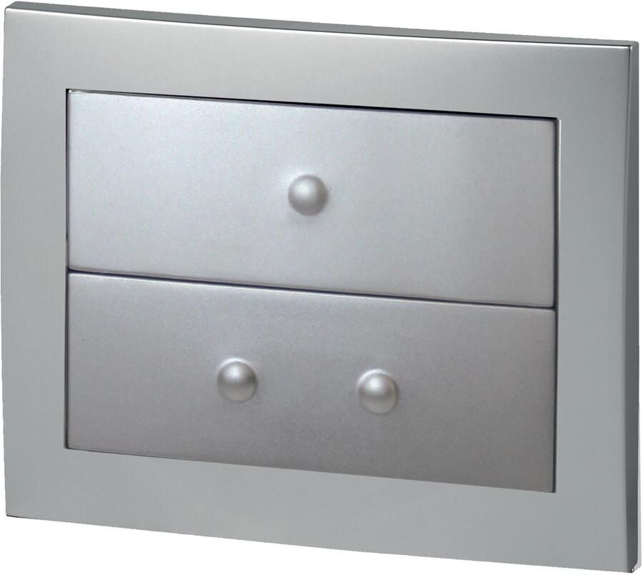 Ibenzoa Stijlvolle en Functionele WC Bedieningsplaat voor Dubbele Spoeling en Gemakkelijk Onderhoud