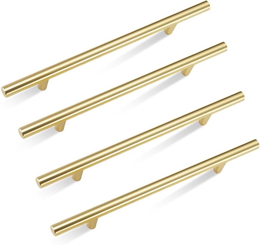 Ibenzoa Stijlvolle en Gouden Deurgrepen van Roestvrij Staal voor Keuken en Kast