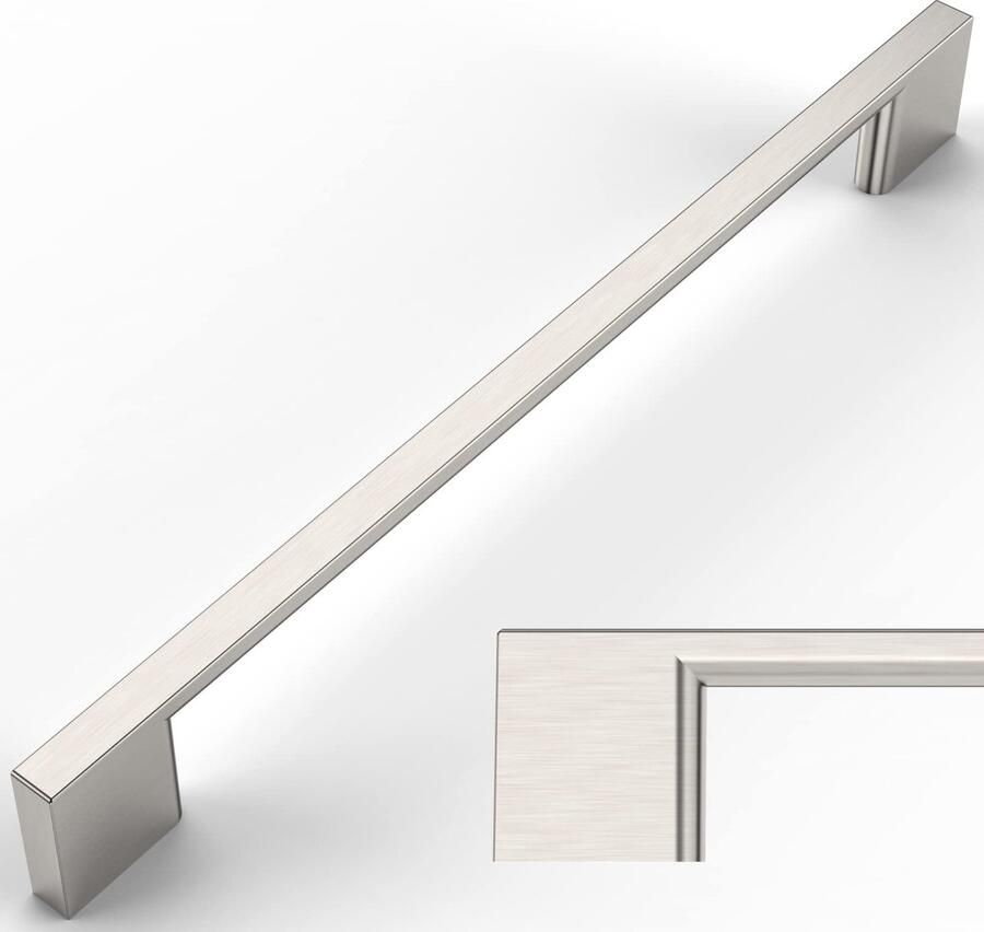 Ibenzoa Stijlvolle en Praktische Meubelgrepen met Geborsteld Nikkel Afwerking voor Toepassingen