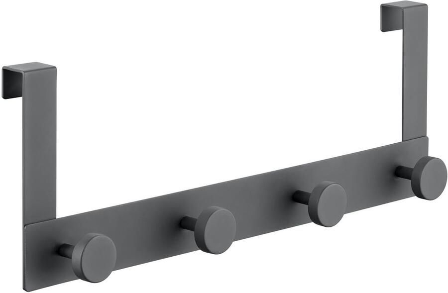 Ibenzoa Stijlvolle en stevige deurkapstok met vier haken van roestvrij staal