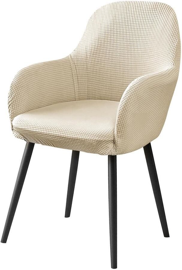 Ibenzoa Stijlvolle Fluwelen Stoelhoezen voor Eetkamerstoelen met Armleuning en Luxe Uitstraling