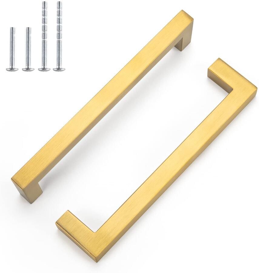 Ibenzoa Stijlvolle Gouden Kast- en Meubelgrepen Set van 10 voor Moderne Interieurs