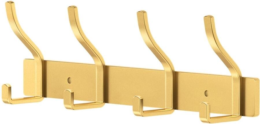 Ibenzoa Stijlvolle gouden wandhaken voor organisatie in elke kamer