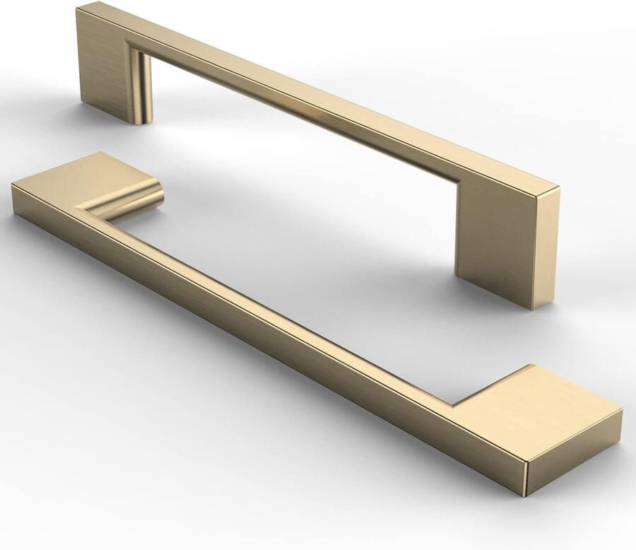 Ibenzoa Stijlvolle Goudkleurige Meubelgrepen voor Kasten en Keukens Set van 5 Stuks