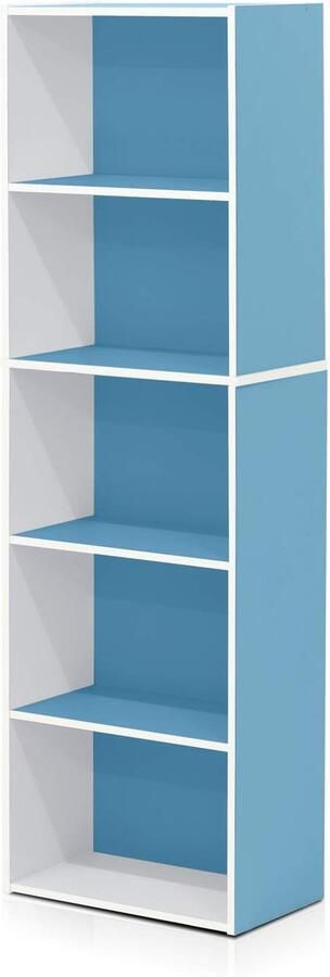 Ibenzoa Stijlvolle Omkeerbare 5-Traps Boekenkast met Open Planken voor Elke Ruimte