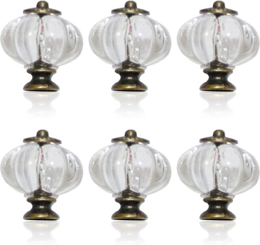 Ibenzoa Stijlvolle Retro Pompoen Meubelknoppen Set van 6 voor Kasten en Laden