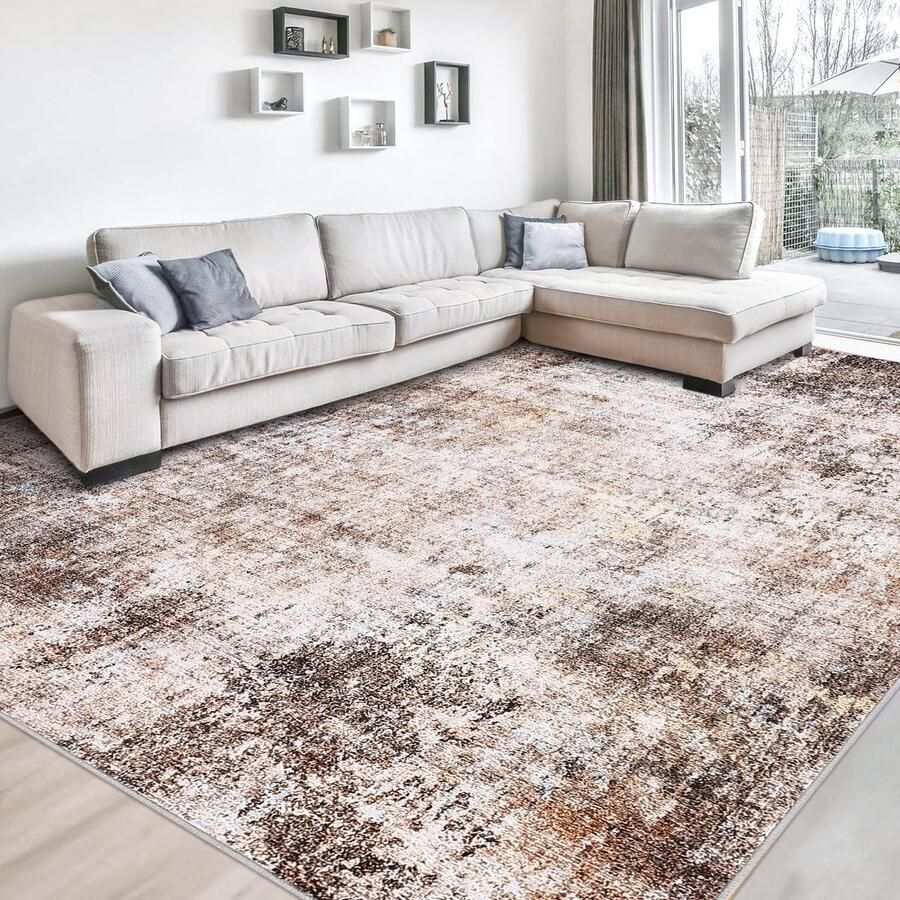Ibenzoa Stijlvolle Retro Vloerkleed 160x230cm voor Woonkamer en Slaapkamer met Antislip Onderzijde