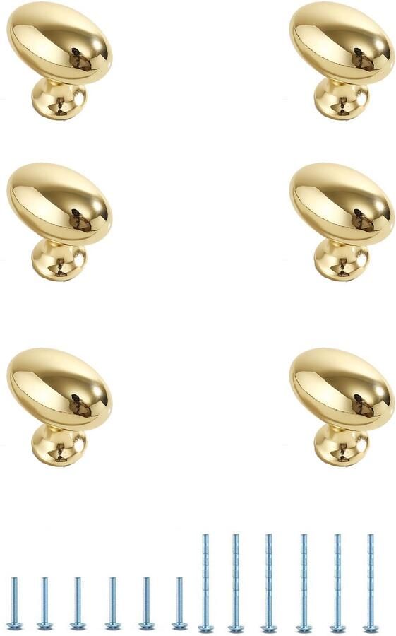 Ibenzoa Stijlvolle Ronde Kastknoppen voor Moderne Interieurinrichting in Goudkleur