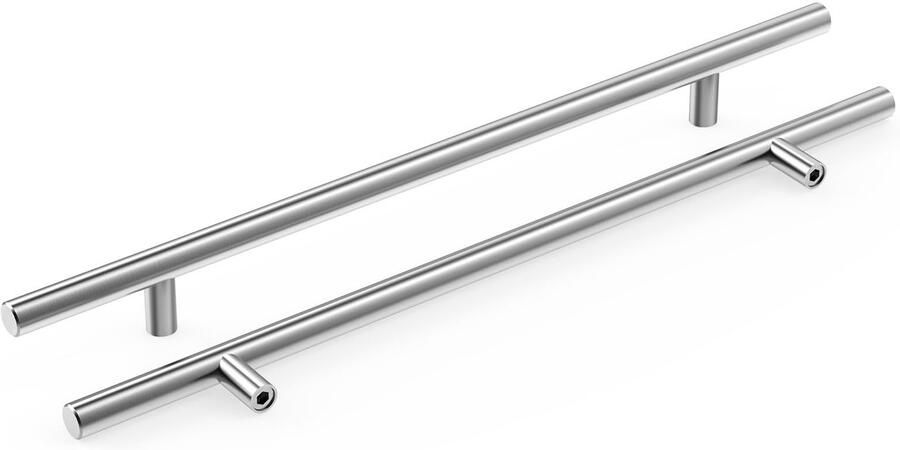 Ibenzoa Stijlvolle set van 10 roestvrijstalen T-vormige meubelgrepen voor keuken en meer