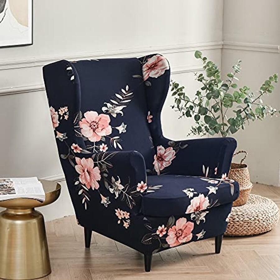 Ibenzoa Stijlvolle Universele Fauteuilhoes Met Bloemenmotief Voor Elk Interieur