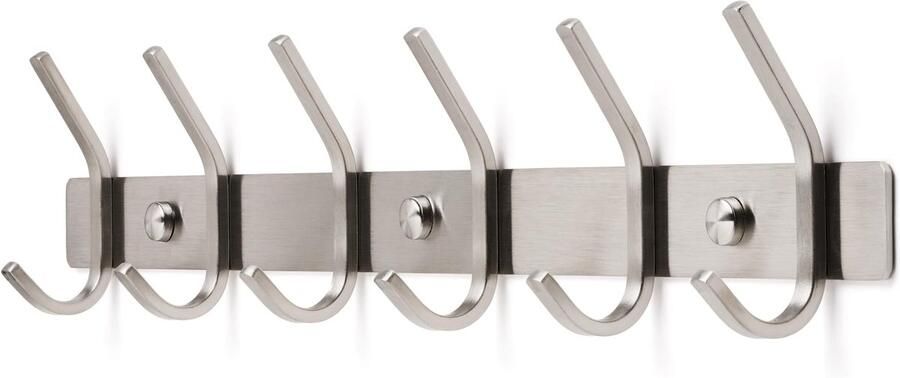 Ibenzoa Stijlvolle Wandgarderobe met 12 Haken RVS Geschikt voor Badkamer en Keuken