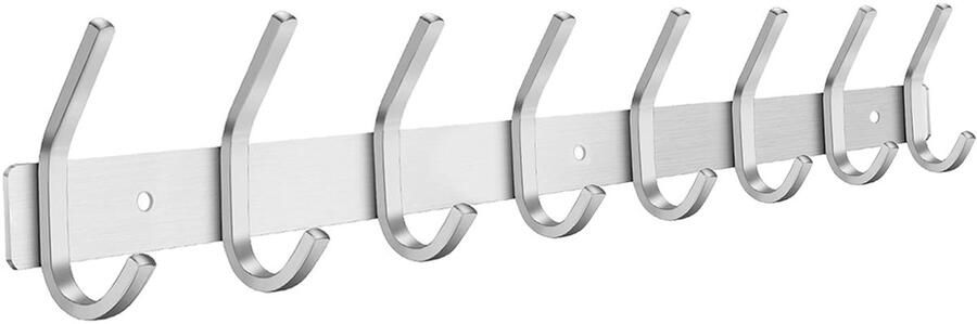 Ibenzoa Stijlvolle Wandgarderobe Met 8 Roestvrijstalen Haken Voor Elke Ruimte In Huis