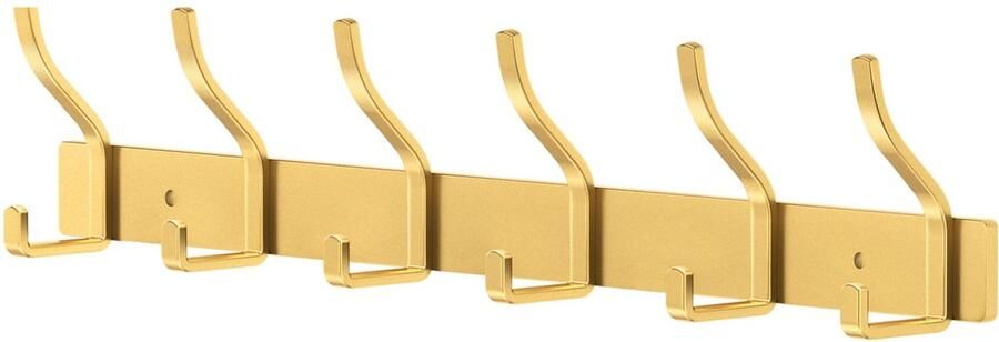 Ibenzoa Stijlvolle wandkapstok met 6 stevige haken voor elke ruimte in huis