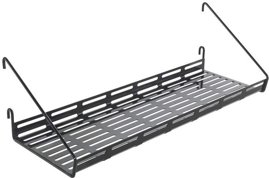 Ibenzoa Stijlvolle wandplank voor wandroostersysteem in zwart 45x15x12 cm voor maximale functionaliteit en design