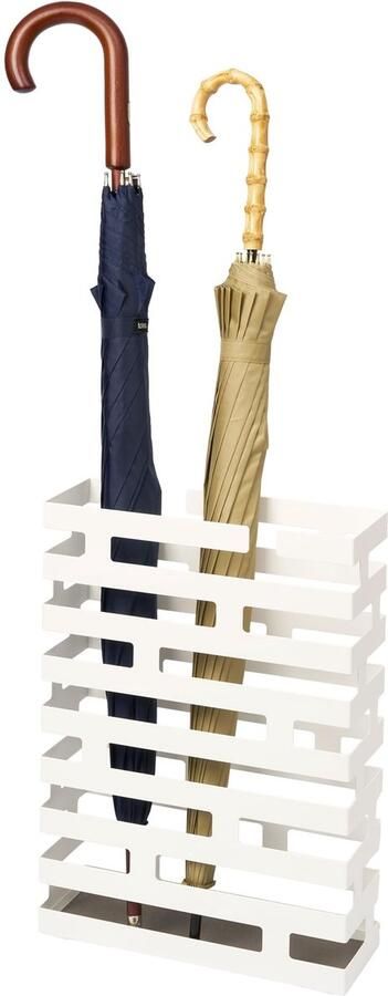 Ibenzoa Stijlvolle witte paraplubak met baksteenlook van hoogwaardig staal