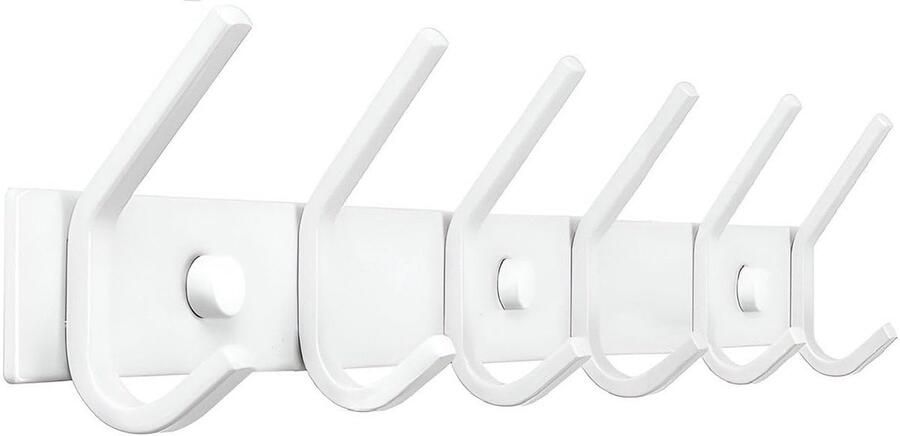 Ibenzoa Stijlvolle Witte Wandkapstok met 12 Haken voor Georganiseerd Opbergen in Huis