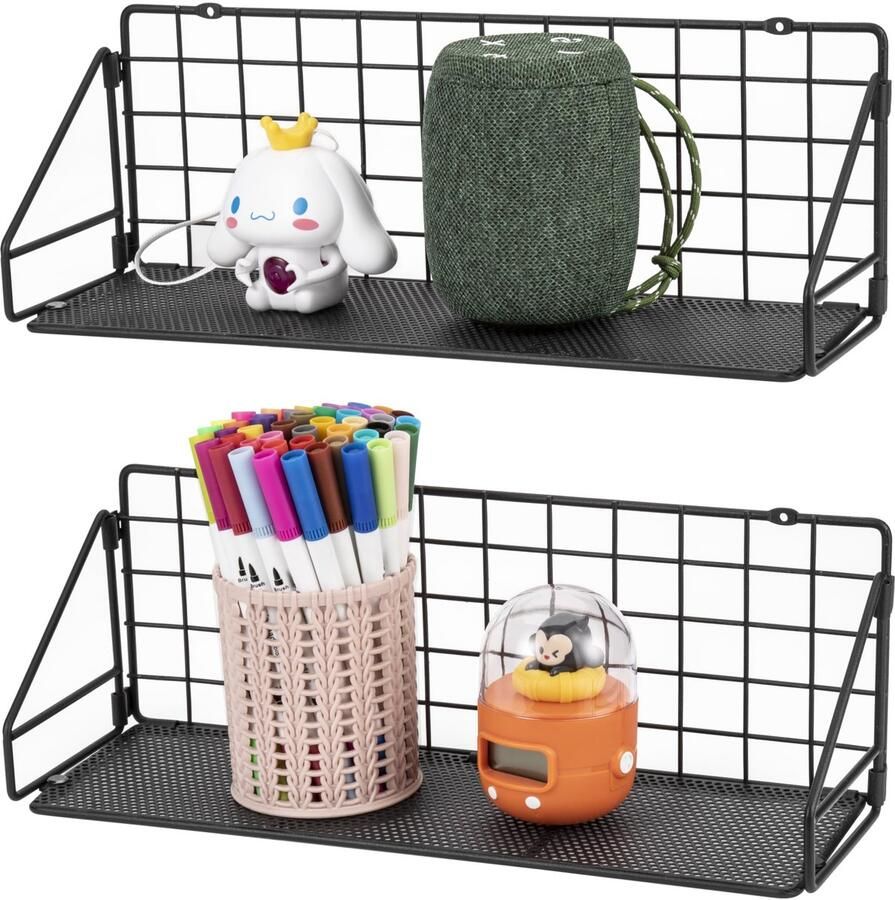 Ibenzoa Stijlvolle Zwevende Wandplanken Set voor Interieurs – Badkamer Woonkamer Keuken en Meer