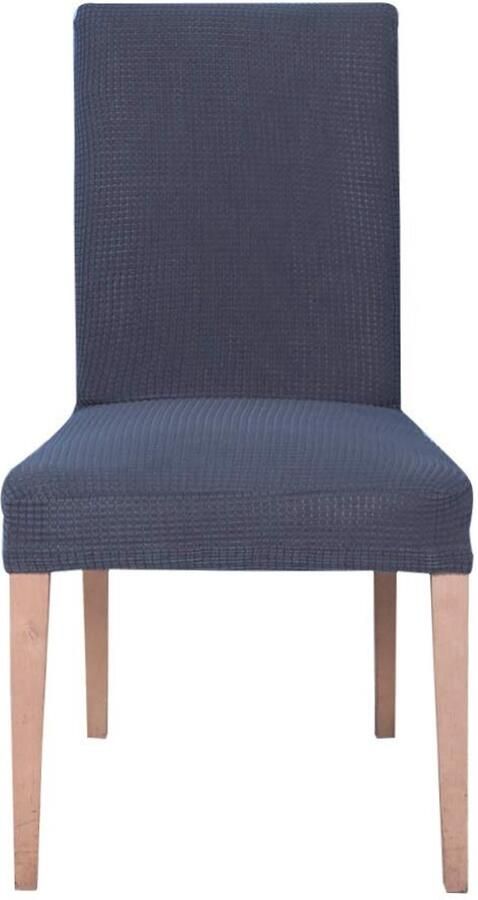 Ibenzoa Stoelhoes Set van 6 Stuks Elastische Stretchhoes Jacquard Grijs