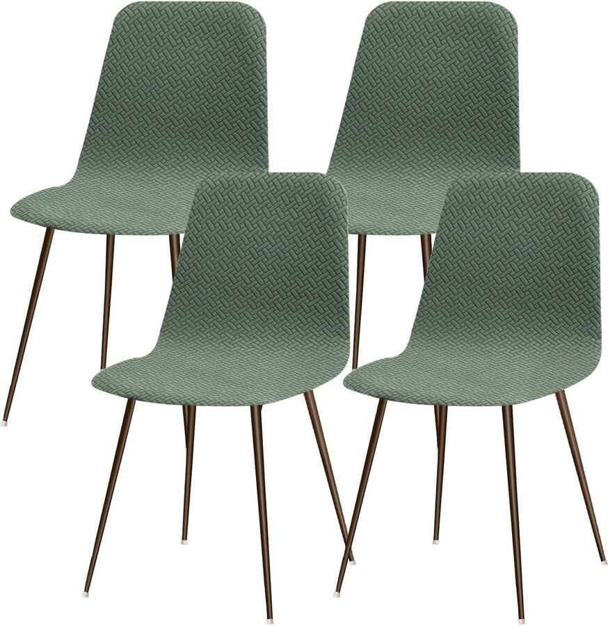 Ibenzoa Stretchbare Stoelhoezen Set van 4 voor Eetkamerstoelen in Scandinavische Stijl