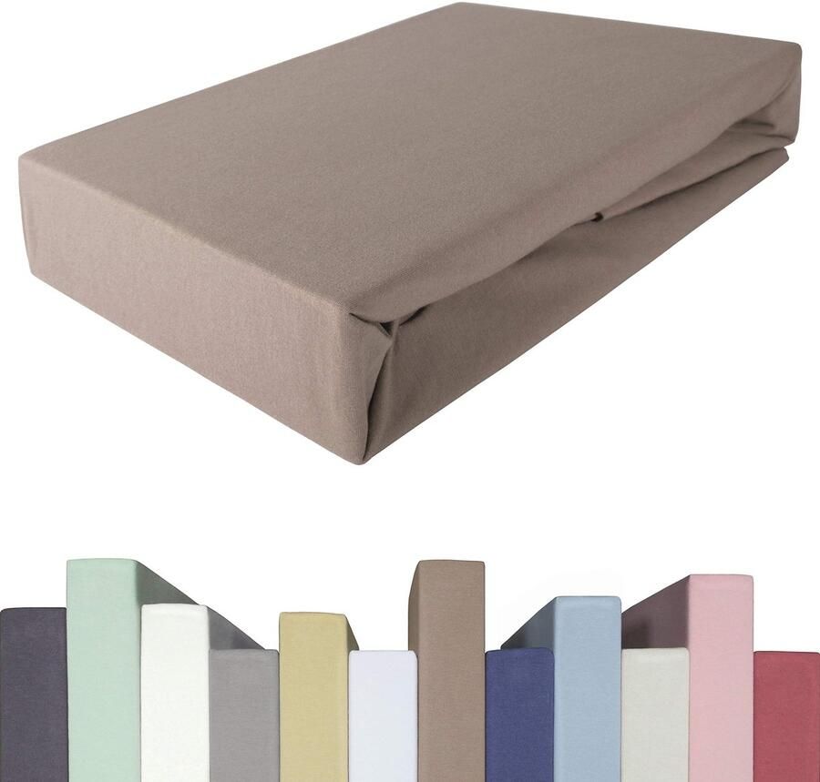 Ibenzoa Superieur Elastisch Hoeslaken voor Matrassen Geschikt voor Boxspring- en Waterbedden Toffee Kleur