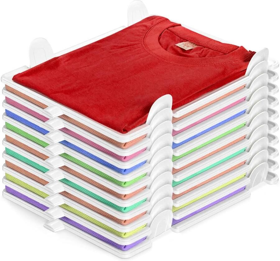 Ibenzoa T-shirt en Kledingkast Organizer voor Een Geordende en Ruimtebesparende Garderobe