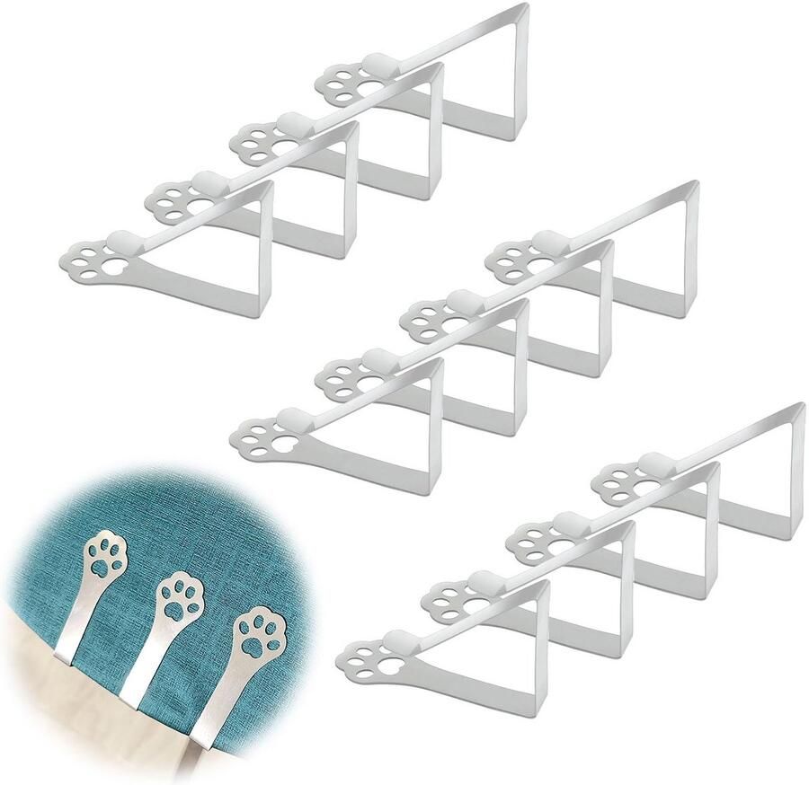 Ibenzoa Tafelkleedklemmen Set van 12 met Weerbestendig Ontwerp voor Dikke Tafels Buiten