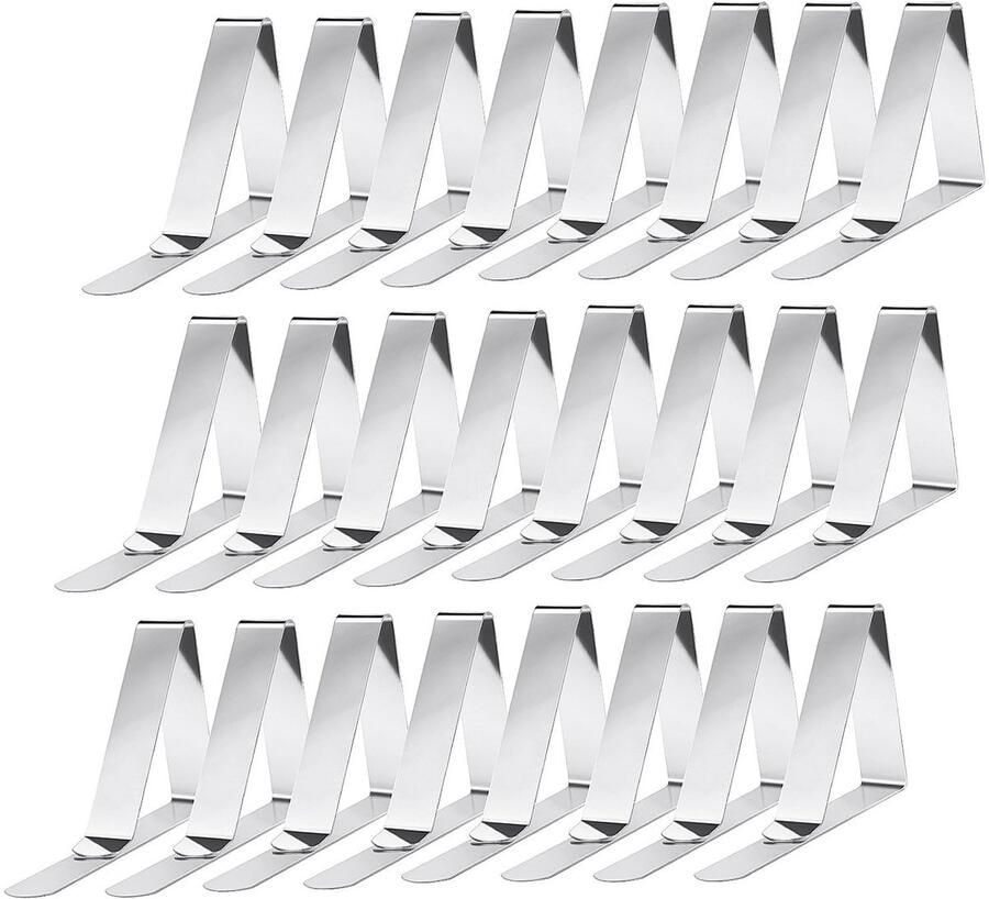 Ibenzoa Tafelkleedklemmen Set van 24 Stuks voor Buiten Gebruik op Winderige Dagen