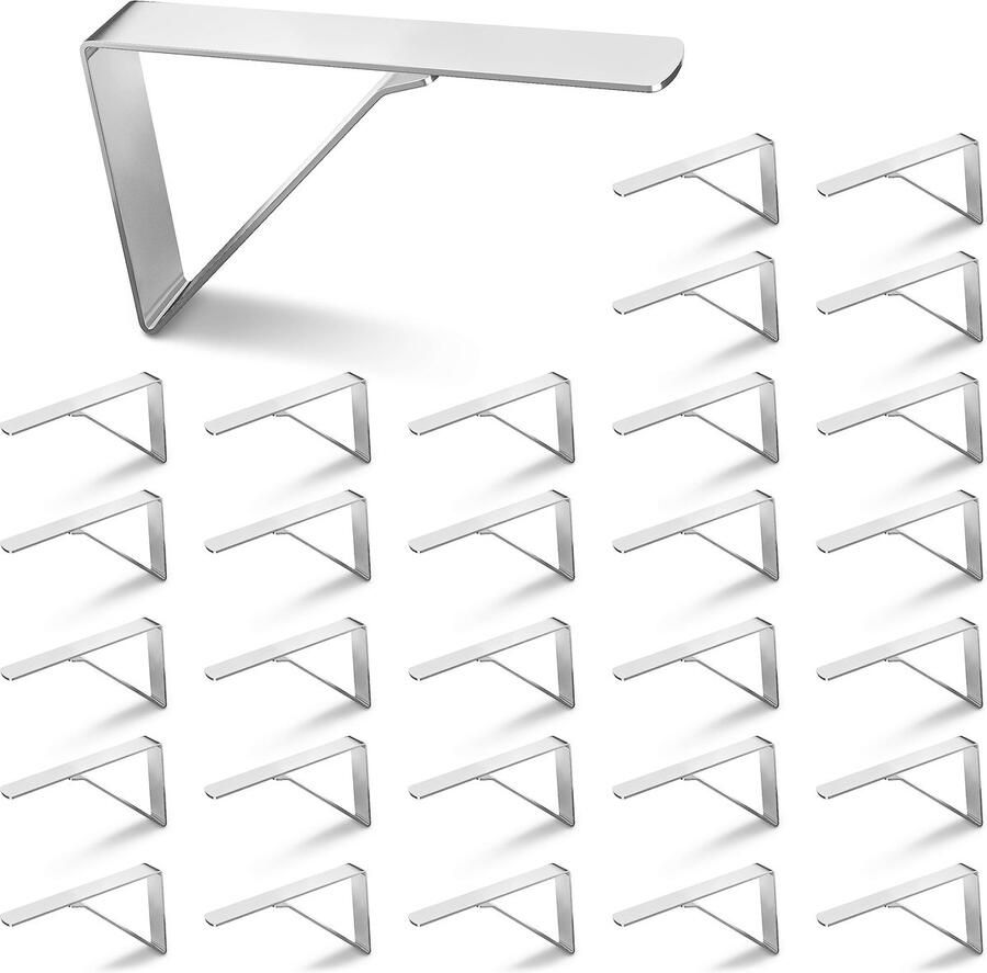 Ibenzoa Tafelkleedklemmen Set van 30 voor Stabiele Tafelkleden Binnen en Buiten