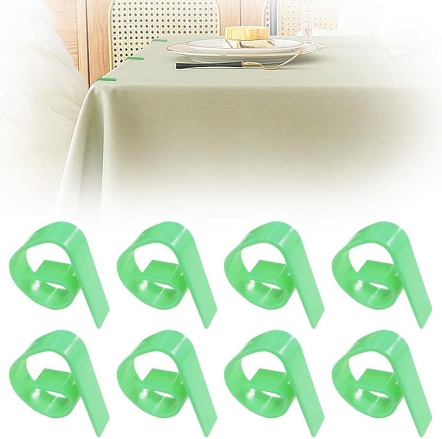 Ibenzoa Tafelklemmenset van 8 stuks voor buitengebruik en picknicks met windvaste functie