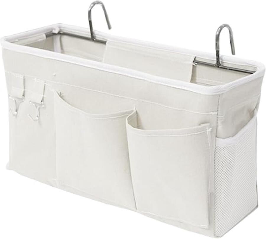 Ibenzoa Tijdloze Bed-organizer met Multifunctionele Ophangtas voor Hoogslapers en Meer