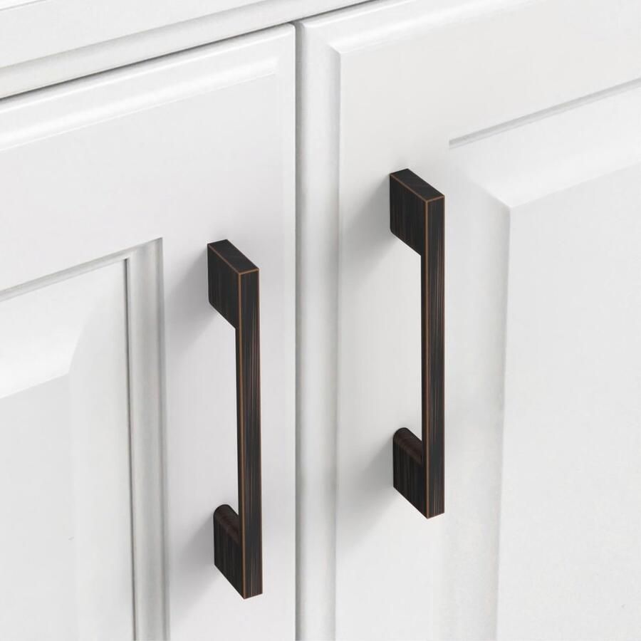 Ibenzoa Tijdloze kastgrepen set van 10 in oliegewreven brons voor keuken en meubels