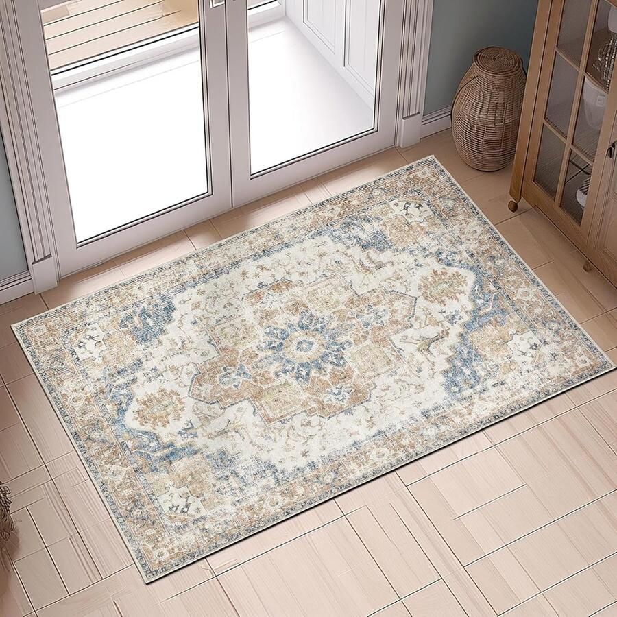 Ibenzoa Traditionele Oosterse Tapijtdoek Wasbaar Multifunctioneel 90x150 cm