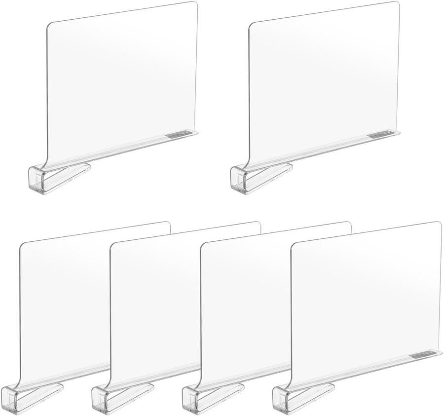 Transparante Acryl Plankverdelers voor Kledingkast en Multifunctionele Organisatieoplossing