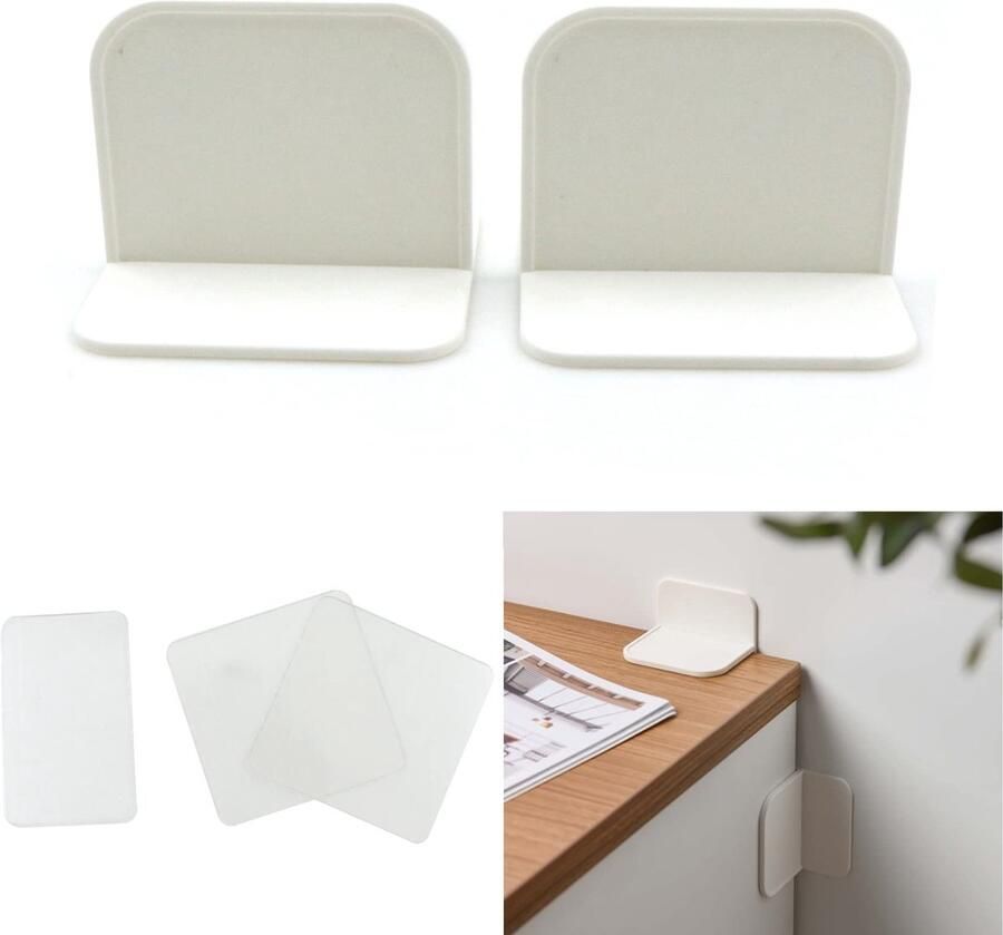 Ibenzoa Uitgebreide Antikantel Meubel Gordelsysteem voor Kinderbeveiliging – 4 Stuks Wit