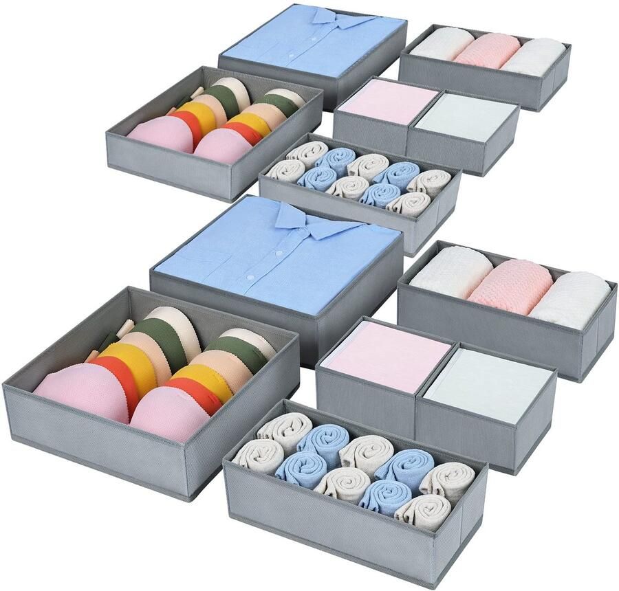 Ibenzoa Uitgebreide Opbergoplossing voor Lades en Kledingkasten – 12 Stuks