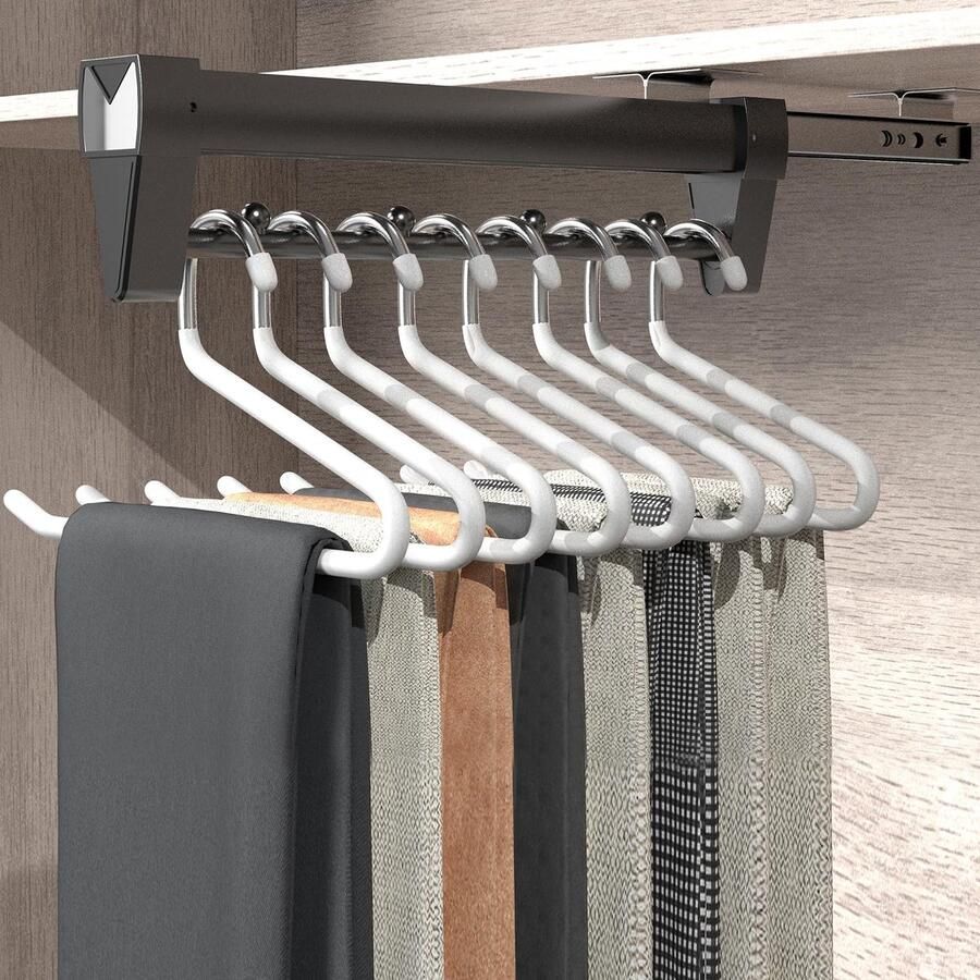 Boraboi Uittrekbare Kledingstang voor Optimaal Ruimtegebruik en Eenvoudige Organisatie in Kledingkasten