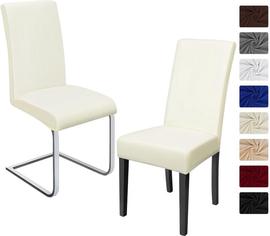 Ibenzoa Universele Elastische Stoelhoezen Set van 2 voor Bescherming en Stijl in Eetkamer en Keuken