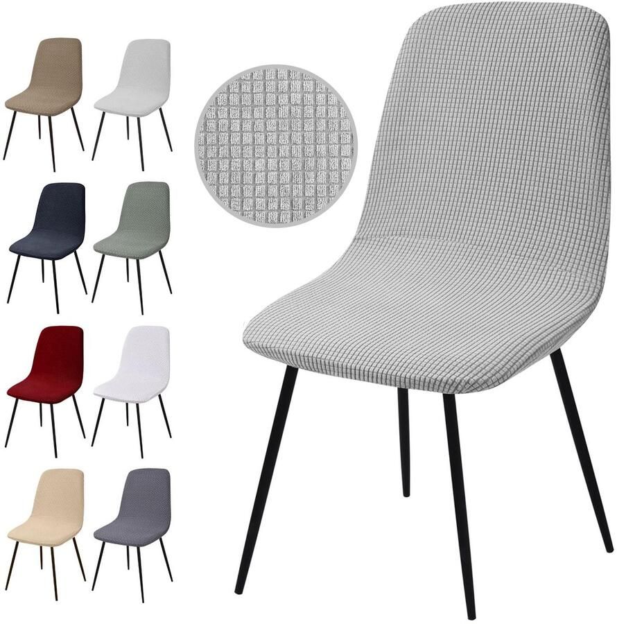 Ibenzoa Universele Stretch Stoelhoezen Set voor Eetkamer Feesten en Speciale Gelegenheden