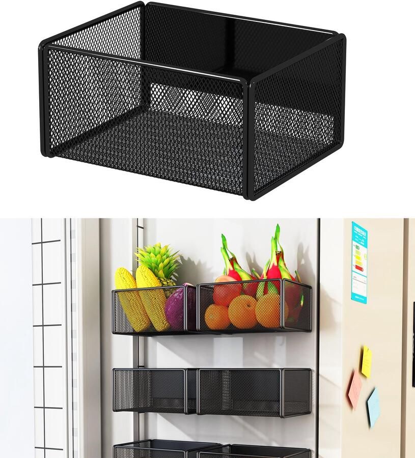 Ibenzoa Veelzijdige Magnetische Opbergrekken voor Keuken Kantoor en Meer Ruimtebesparend en Stijlvol Design