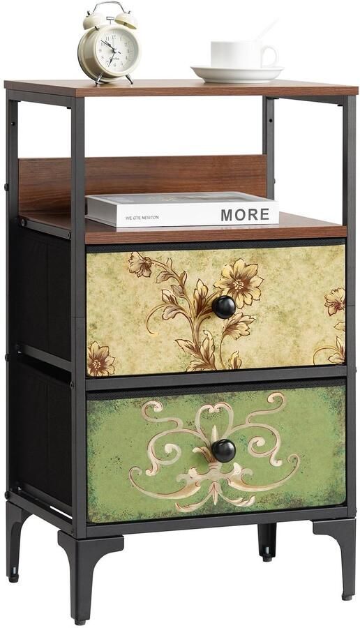 Ibenzoa Veelzijdige Opbergkast met Stoffen Laden voor Ruimtes in Huis