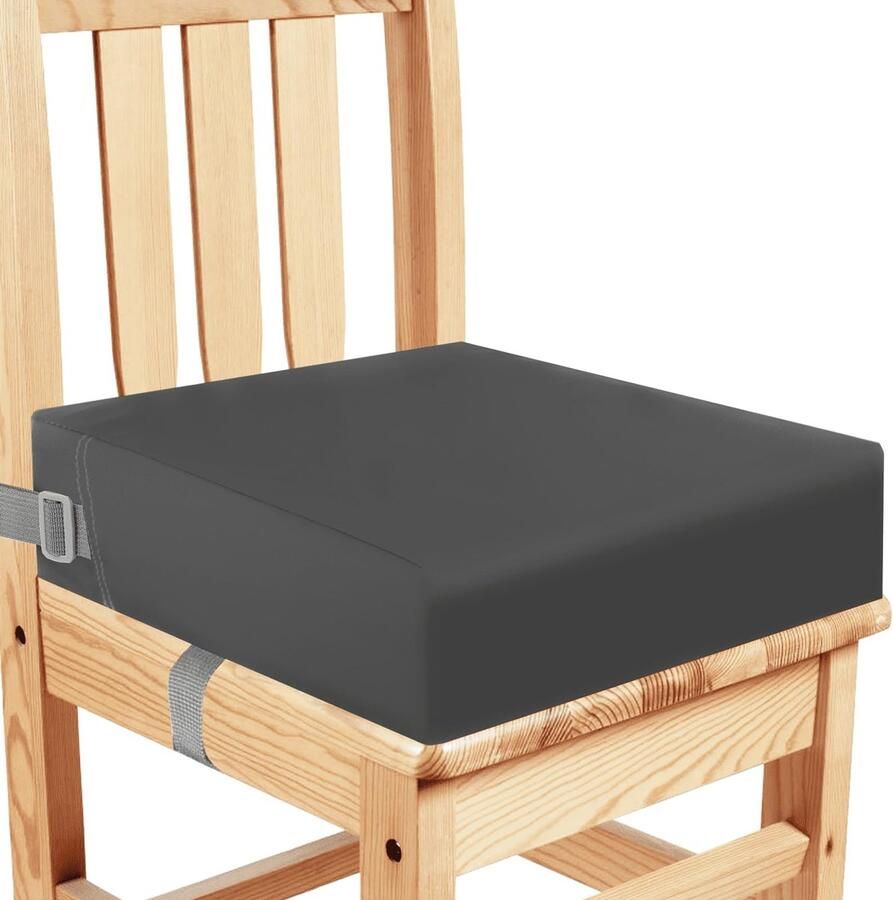 Ibenzoa Verstelbare en Wasbare Stoelverhoger voor Kinderen met Veiligheidsgordels Geschikt voor Eetkamerstoelen