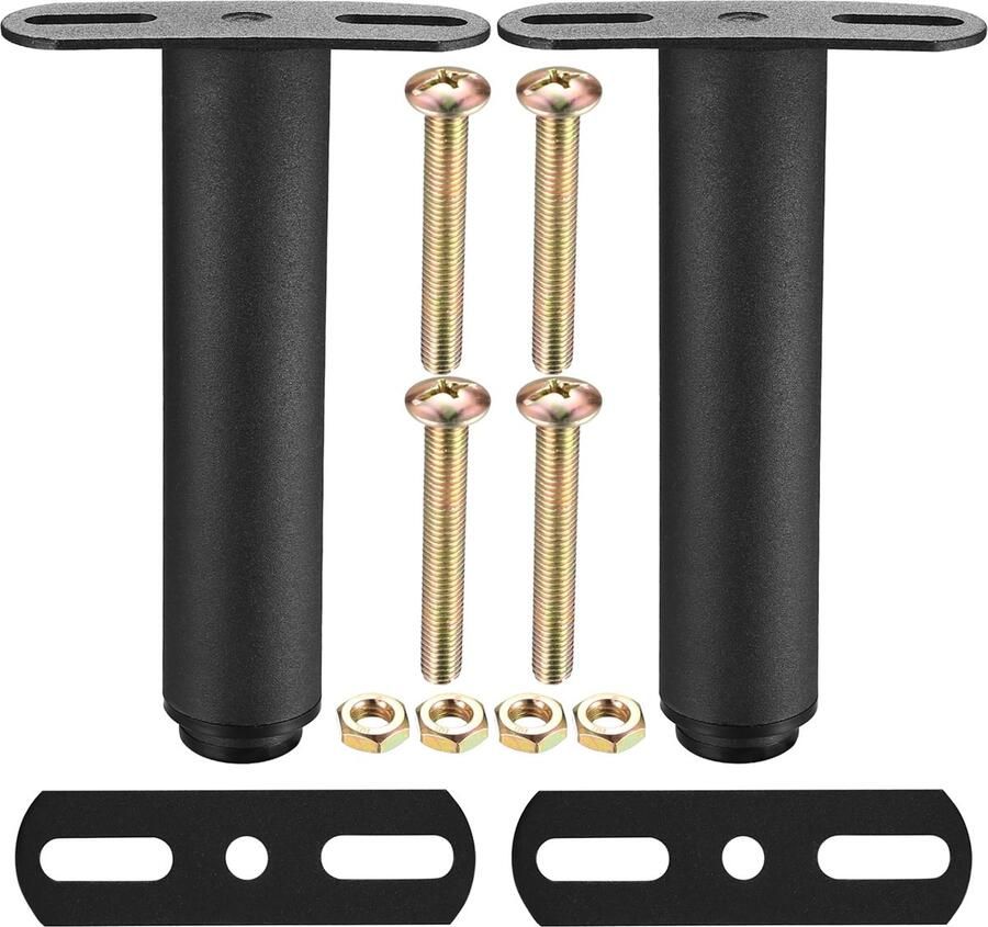 Ibenzoa Verstelbare Metalen Meubelpoten voor Bedden Banken en Kasten Hoogte 18-33 cm T-vormig Design
