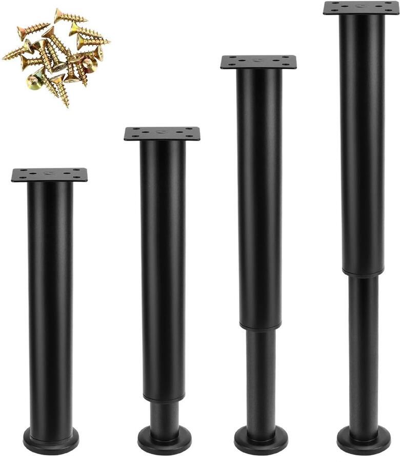 Ibenzoa Verstelbare meubelpoten set van 4 Geschikt voor meubels zoals bedden banken en kasten
