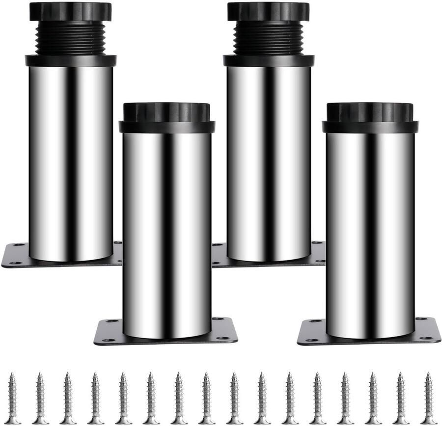 Ibenzoa Verstelbare meubelpoten set van 4 voor meubels en vloeren 10 cm hoogte