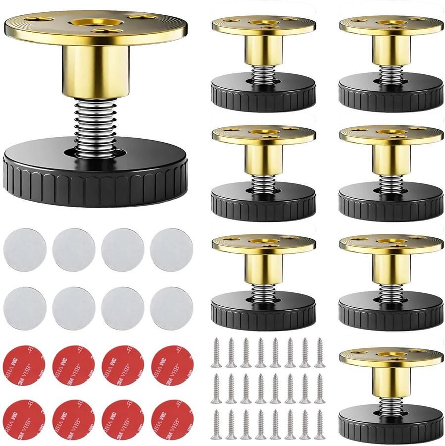 Ibenzoa Verstelbare meubelpoten set van 8 stuks met krasbestendige nivelleringspoten voor meubels