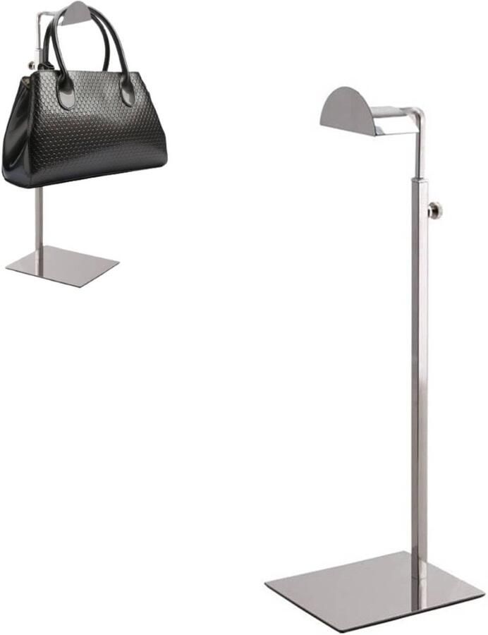 Ibenzoa Verstelbare roestvrijstalen handtassenstandaard voor optimale tasopslag en presentatie