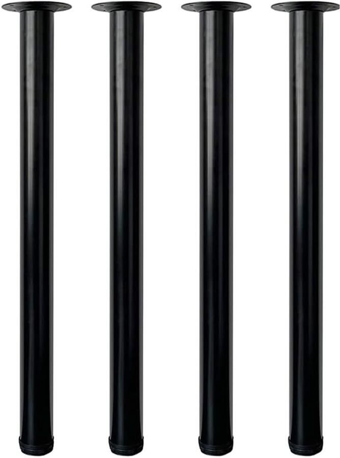 Ibenzoa Verstelbare Stalen Meubelpoten met Antislipvoetjes voor Meubels 70 cm Hoogte