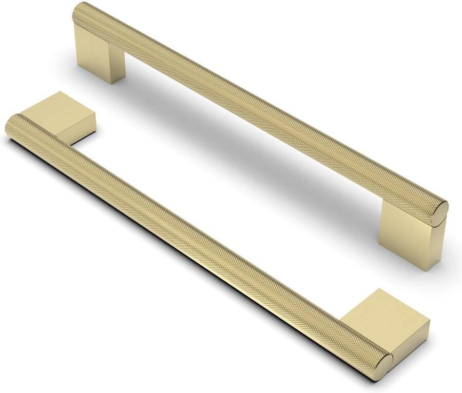 Ibenzoa Vintage stijl kastgrepen met messing afwerking voor keukenkasten en meubels set van 10 stuks